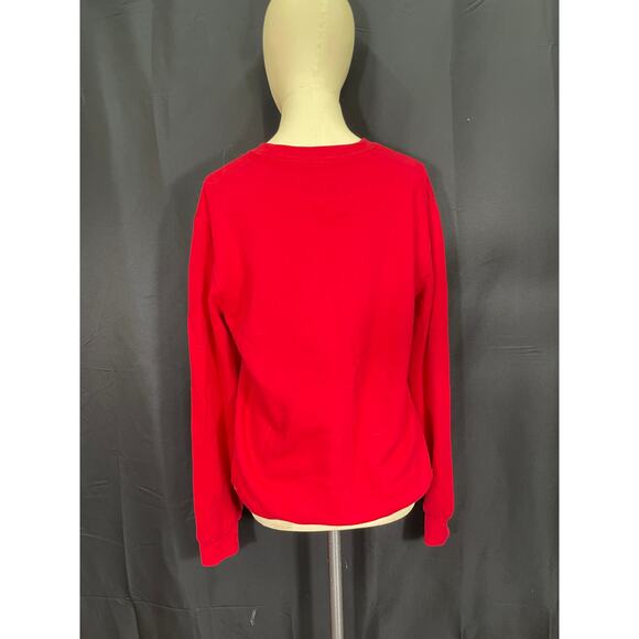 Funny Red Christmas Santa Sweatshirt, Gansta Wrapper, Festive Holiday Attire - Picture 4 of 6